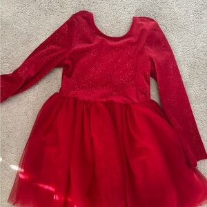 Cat & Jack Glittery Red Dress